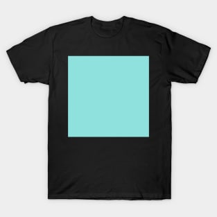 Back to School Solid Color: Cyan Blue T-Shirt